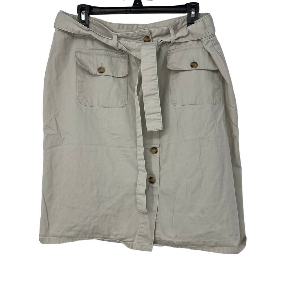 BASIC EDITIONS Beige Skirt Size 18
